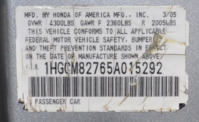 2005 Honda Accord Trd/off Road Access Cab