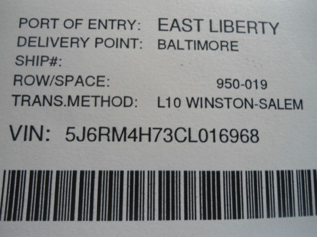 2012 Honda CR-V Crew Cab 126.0 WB LS