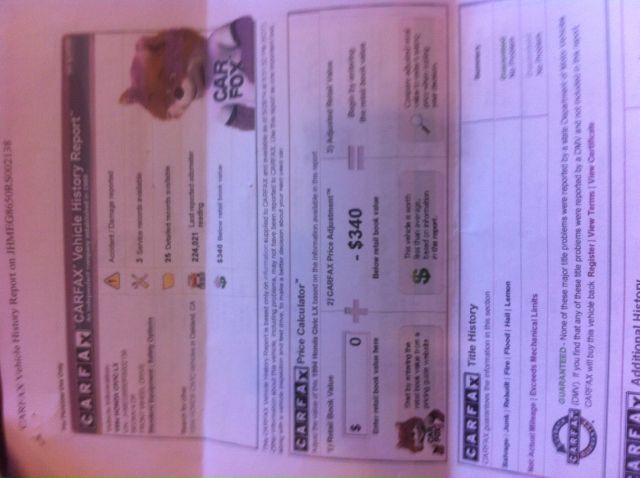 1994 Honda Civic 4DR SE (roof)