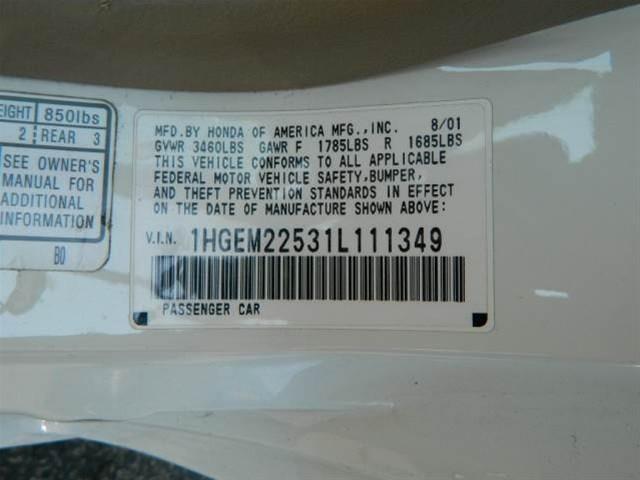 2001 Honda Civic Elk Conversion Van