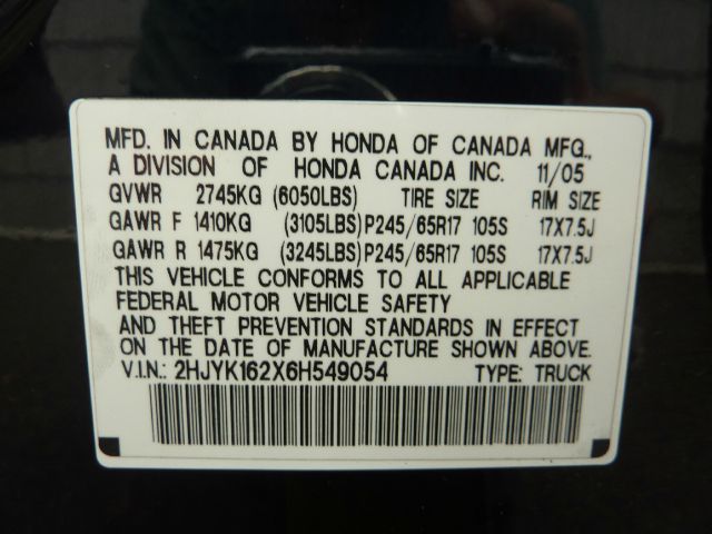 2006 Honda Ridgeline 3.2