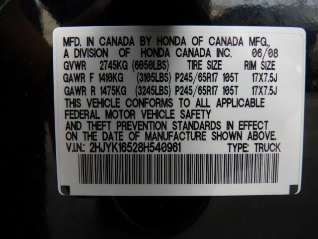 2008 Honda Ridgeline 4DR SL CA Emis FWD