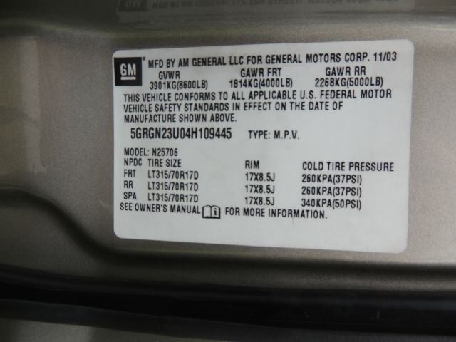 2004 Hummer H2 Unknown