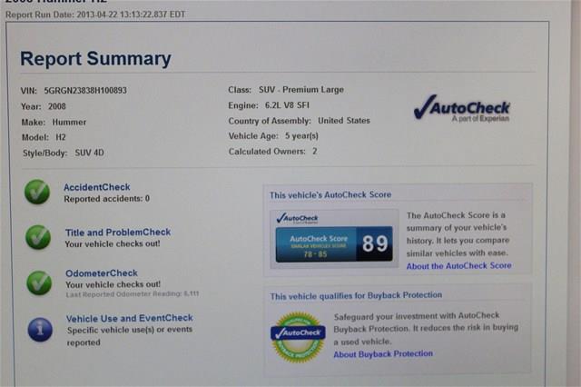 2008 Hummer H2 Unknown