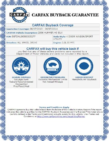 2006 Hummer H3 SLT Ext Cab Z-71 4x4 All-terrain