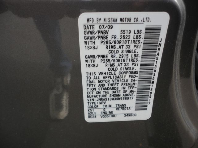 2009 Infiniti FX35 A8