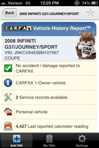 2008 Infiniti G37 FWD 4dr Sport