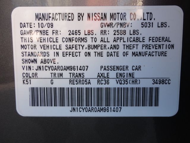 2010 Infiniti M35x 4dr Sdn GS