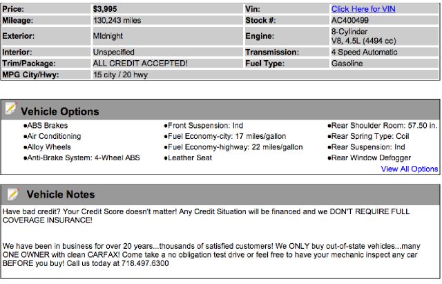 1996 Infiniti Q45 Fusion Sport Sedan 4D