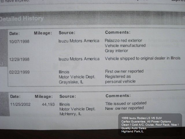 1999 Isuzu Rodeo Touring W/nav.sys