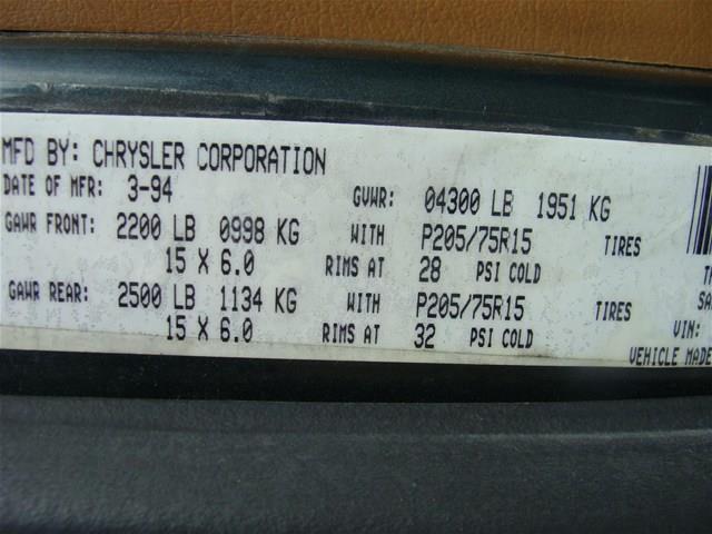 1994 Jeep Wrangler 4dr Sdn Limited Ltd Avail