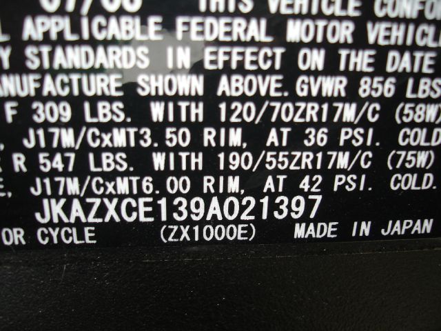 2009 Kawasaki ZX-10 Unknown