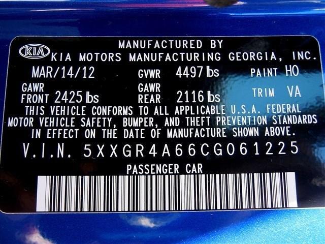 2012 Kia Optima AWD, REAR DVD, Navigation, 3RD ROW, Mem/heat Seats