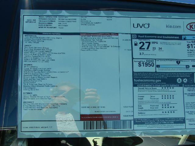 2014 Kia Optima Elk Conversion Van