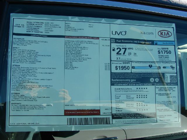 2014 Kia Optima Open-top