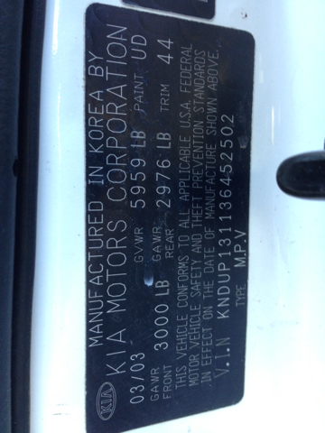 2003 Kia Sedona Elk Conversion Van