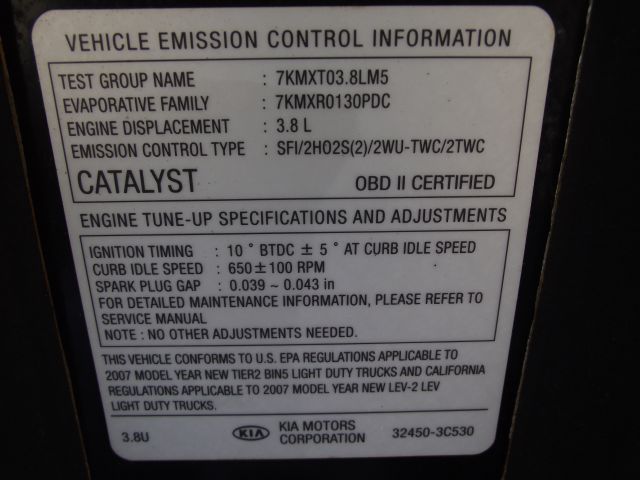 2007 Kia Sorento Crew Cab 126.0 WB 1SC LS Z85