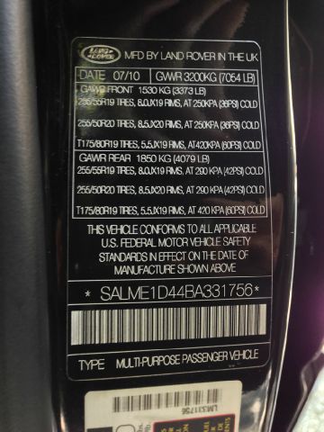 2011 Land Rover Range Rover Talladega 5