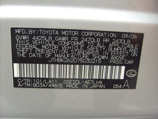 2007 Lexus IS 250 Ext Cab SLE Longbed