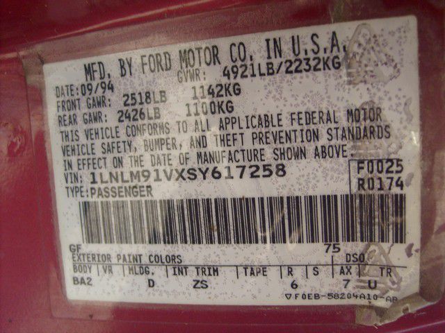 1995 Lincoln Mark VIII Base