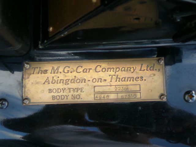 1951 MG MG TD Unknown