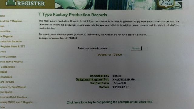 1951 MG MG TD Unknown