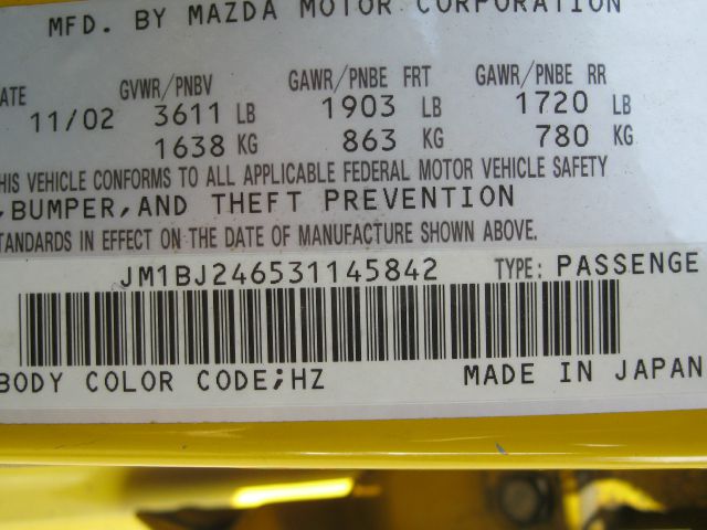 2003 Mazda 3 Unknown