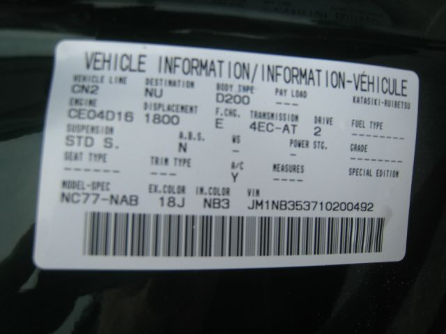 2001 Mazda MX-5 Miata Unknown