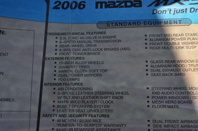 2006 Mazda MX-5 Miata SC