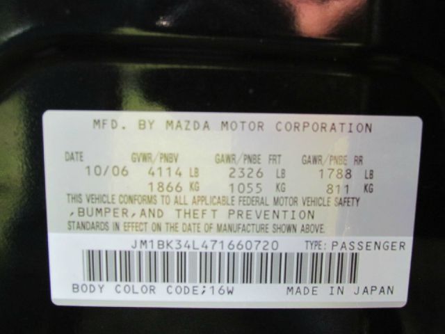 2007 Mazda Mazdaspeed3 143.5 LTZ