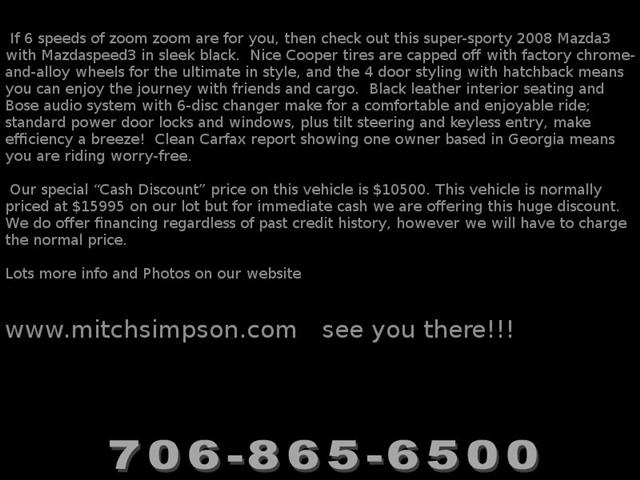 2008 Mazda Mazdaspeed3 Unknown