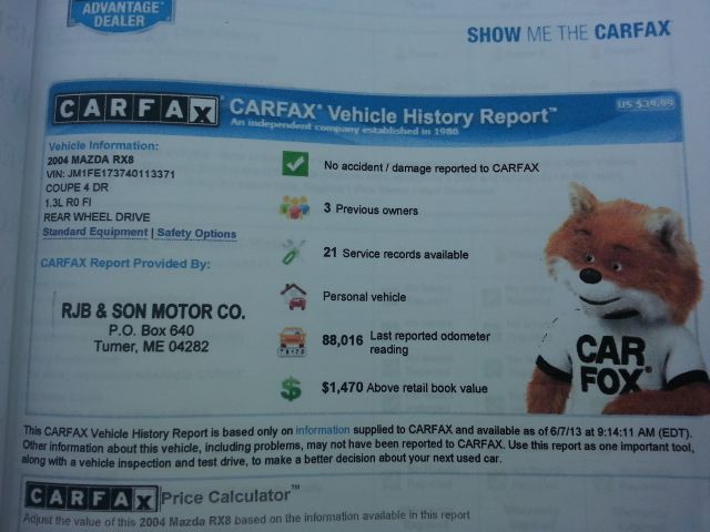 2004 Mazda RX-8 1500 SLE Ext. Cab 2WD