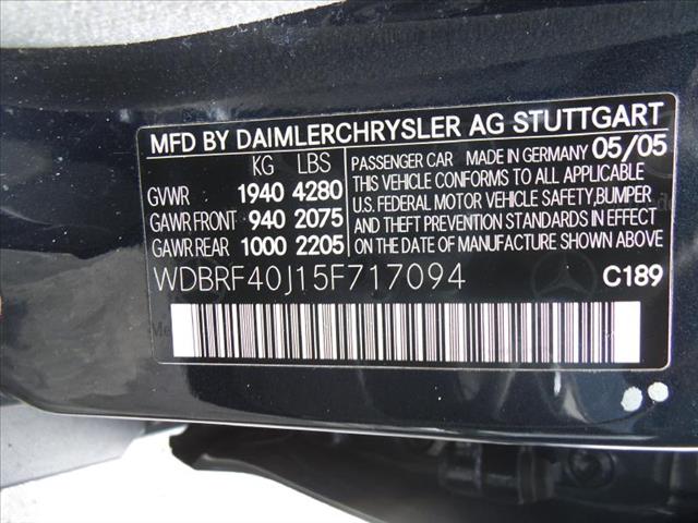 2005 Mercedes-Benz C-Class GL I4 Manual