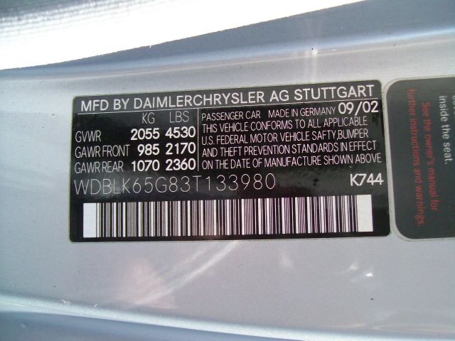 2003 Mercedes-Benz CLK-Class 7-passenger