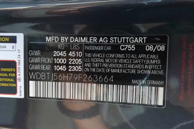 2009 Mercedes-Benz CLK-Class LX V6