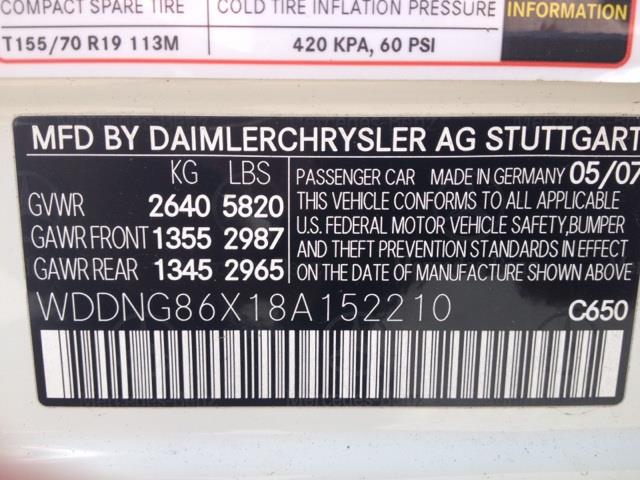 2008 Mercedes-Benz S-Class LS REAR Wheel Drive