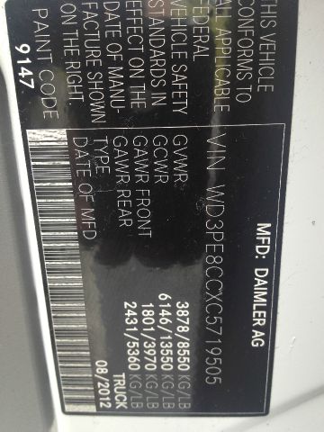 2012 Mercedes-Benz Sprinter 2500 2010 Dodge R/T