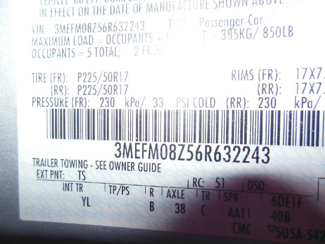 2006 Mercury Milan 3.5rl