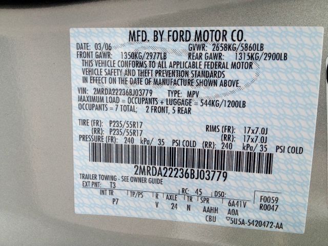 2006 Mercury Monterey GLS 5-door