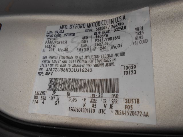 2003 Mercury Mountaineer Crome