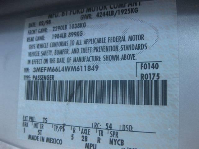 1998 Mercury Mystique Touring W/nav.sys