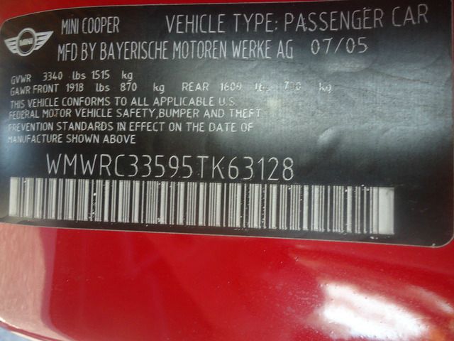 2005 Mini Cooper Base