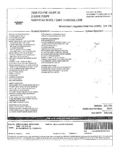 2008 Mitsubishi Eclipse Ultimate LX