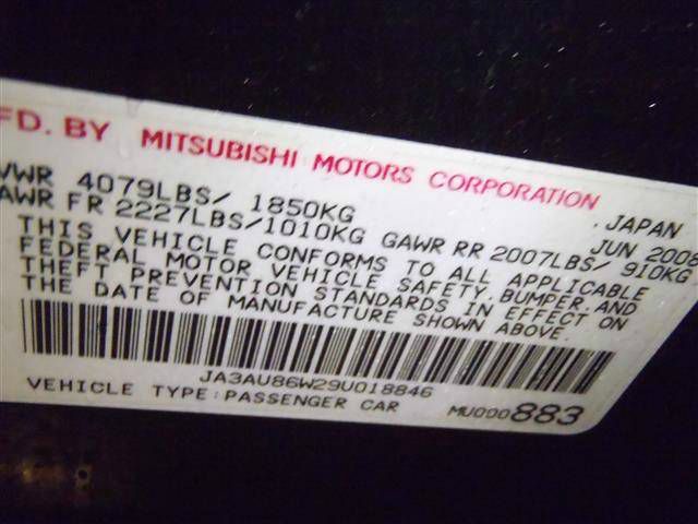 2009 Mitsubishi Lancer Sport VA