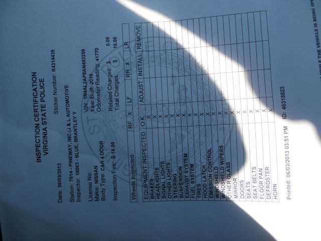 2010 Nissan Altima 2WD Crew Cab 140.5 Laramie