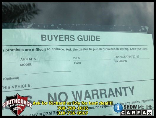 2005 Nissan Armada EX-L W/navi