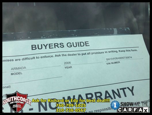 2006 Nissan Armada EX-L W/navi