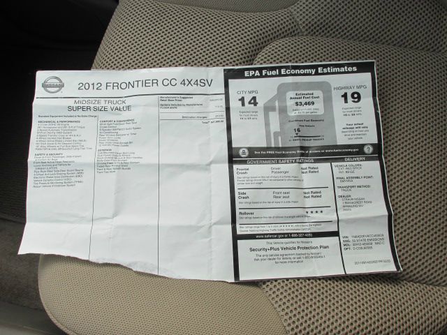 2012 Nissan Frontier 4WD Quad Cab 140.5 Laramie