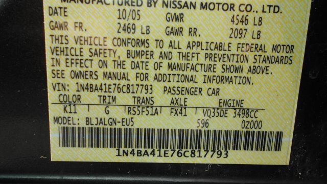 2006 Nissan Maxima LS S