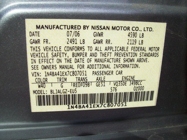 2007 Nissan Maxima LS S